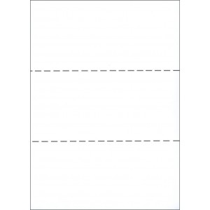 A4 WHITE PAPER WITH 2 HORIZONTAL PERFORATIONS